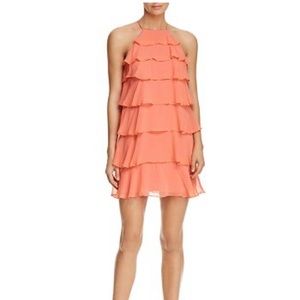 NWT Bailey 44 Delectable Tiered Ruffle Silk Mini Dress
